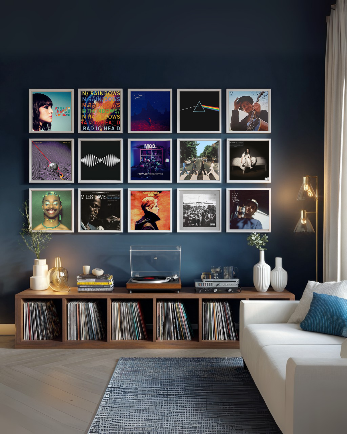 UV-Safe Vinyl Record Frame (12” LP) - 5 Pack Gallery Set