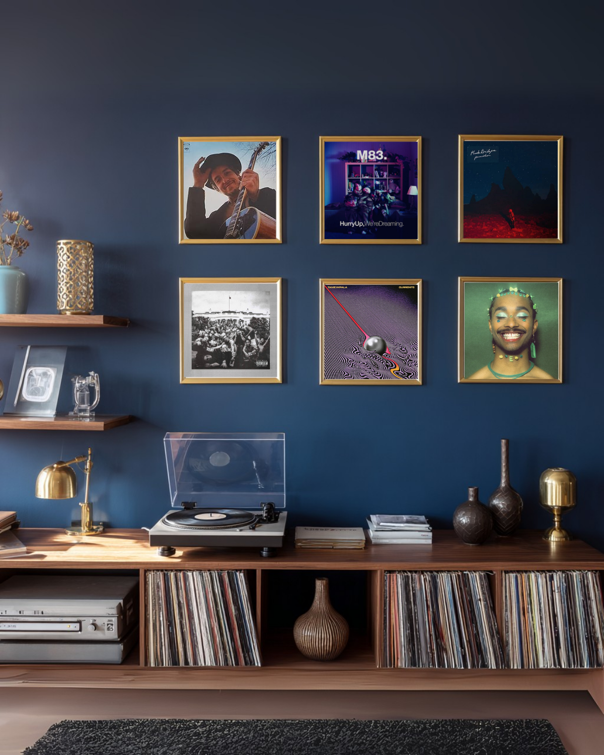 UV-Safe Vinyl Record Frame (12” LP) - 5 Pack Gallery Set
